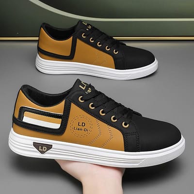 Nieuwe Lente Herenschoenen Jeugd Boardschoenen Koreaanse Versie Heren Sport Casual Schoenen Modetrend Schoenen Enkele Schoenen 48 brown