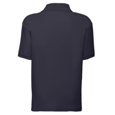 Fruit of the Loom Kinder/Kinder 65/35 Effen Piqué Poloshirt (Deep Navy)