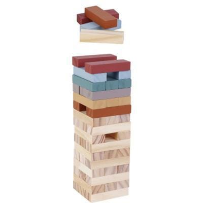 48-delige houten blokkentoren Baby- en peuterspeelgoed Racebanen