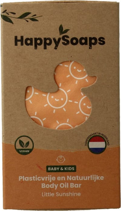 HappySoaps Baby & Kids Olie - Little Sunshine - Mild en Verzorgende Babyolie - 100% Natuurlijk, Plasticvrij & Vegan - 3x20 Gram