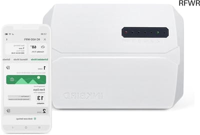 RFWR® Slimme Wifi Beregeningscomputer voor 6 Zones, Automatisch Irrigatiesysteem met App en Seizoensaanpassing