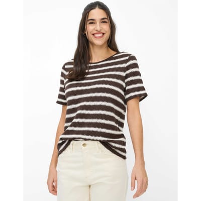 Brax Dames Shirt  Style CIRA S dark ebony, donkerbruin, maat 36