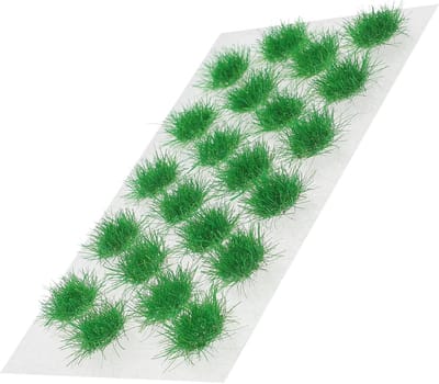 Grasbosjes Miniatuur - Kunstgras Plukjes - Landschap Decoratie - Realistisch Uiterlijk - 1.2 cm - Donkergroen