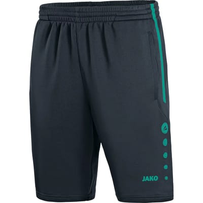 Jako Active Trainingsshort Kinderen - Turkoois / Antraciet | Maat: 128