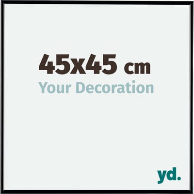 Your Decoration - Fotolijst 45x45 cm - Kunststof - Zwart Hoogglans - Evry