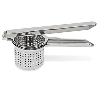 Aardappelpers - RVS - Zilver - 25cm x Ø 8 cm