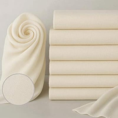 Kaasdoek Set van 6 - Mousseline Doeken voor Koken en Bakken, 50x50 cm, Herbruikbaar en Wasbaar, 100% Katoen, Pluisvrij