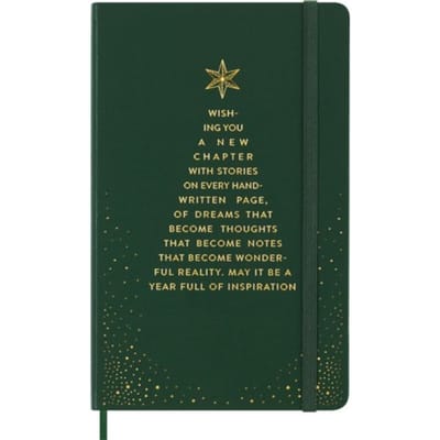 Moleskine limited edition holiday notitieboekje large groen gelinieerd