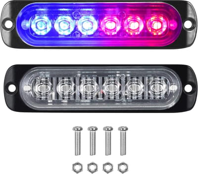 LED Strobe Verlichting - Noodverlichting Voertuig - Veiligheid Signalen - Waterafstotend Aluminium - 13 x 5 x 4 cm