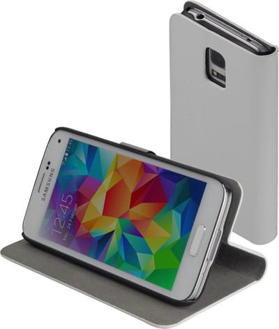 Wit slim booktype voor de Samsung Galaxy S5 Mini hoes