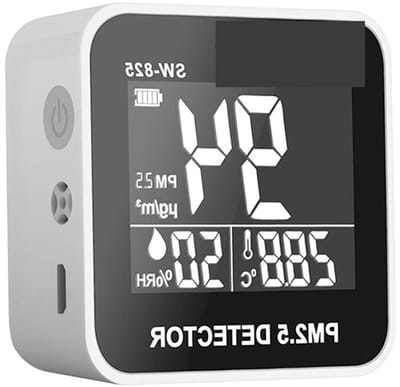Luchtkwaliteitstester - PM2.5 Detector - Binnenlucht Meten - Hoge Gevoeligheid Sensoren - 4.8 Inch Scherm - One Color