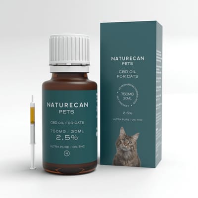 Naturecan CBD Olie voor Katten - CBD + CBDA Isolaat - 30 ml - 0% THC - Vegan - Huisdierformule