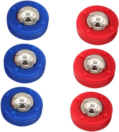 Tafelshuffleboard Uitrusting - Shuffleboard Accessoires - Spelervaring Verbeteren - Inclusief 6 Pucks - 2.40X2.40X1.40CM - Diverse kleuren