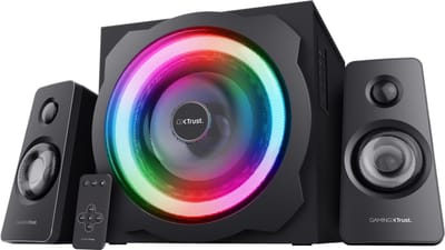 Trust GXT 629 Tytan 2.1 Speaker Set – 2.1-kanaals – RGB LED – 60 W RMS – Gaming Speakers – Zwart
