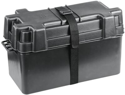 BREG Accubak met riem en beugel voor bevestiging - 385x175x225mm