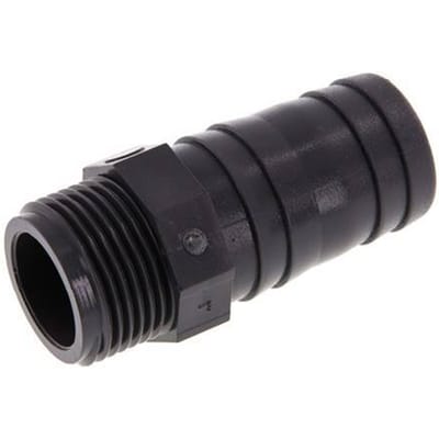 32 mm & G1'' PVC-U Slangpilaar buitendraad 80mm EN 1452-3 [5 Stuks]