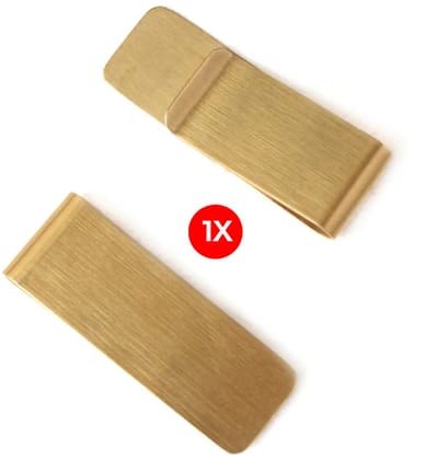 Actie4you® - GeldClip - Money clip - Sterk & Strak - Briefjes & Pasjes – RVS – Geldbeugel – Goud