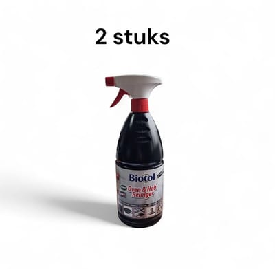 Biotol Oven- en Kookplaatreiniger 2x 1 L – Sterke, Milieuvriendelijke Ovenreiniger en Vaatreinigingsoplossing – Veilig voor RVS en Keramische Kookplaten - Fırın ve Ocak Temizleyici 2x 1 L - Oven & Hob Cleaner 2x 1 L