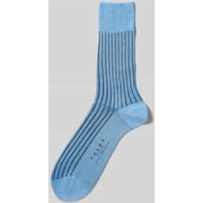 FALKE Shadow gedessineerd katoen sokken heren blauw - maat 41-42