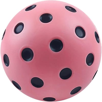 Schuim Pickleball Ballen - Trainingsballen Sport - Binnen Buiten Spelen - Ruisvrij Spelen Stabiel - 7.4 cm Diameter - Roze