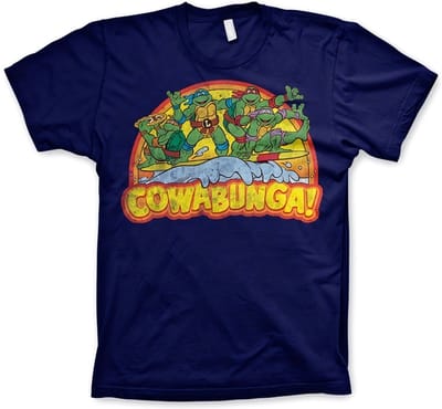 Teenage Mutant Ninja Turtles T-shirt - Cowabunga - S tot XXL - voor Mannen - navy