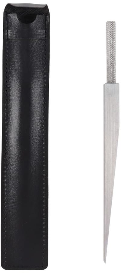 Dailygoods- Voelermaat roestvrij staal - Dubbele markering - Wigvormig - Taps toelopend - Nauwkeurige metingen - Warmtebehandelde behuizing - Meetgereedschap