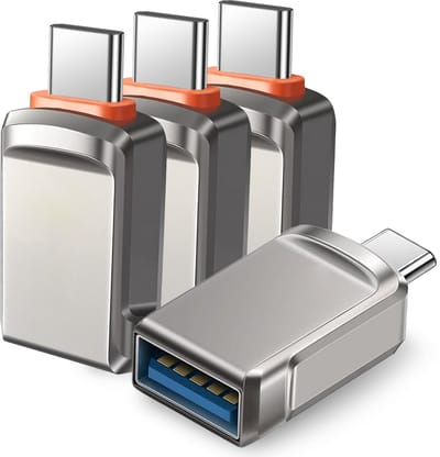 4x USB-C Adapter - USB C naar USB A Converter - Handige USB C Verloop - USB A Converter naar C