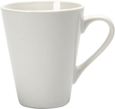 Mokken, H: 10 cm, d 5-8 cm, 250 ml, wit, 12 stuk/ 1 doos