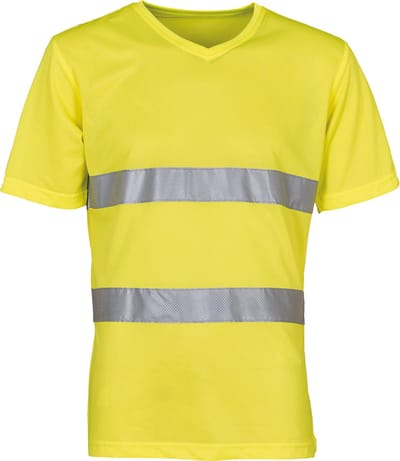Yoko Top Cool - Hi-Vis T-shirt V-hals YHVJ910 - Hi Vis Yellow - S