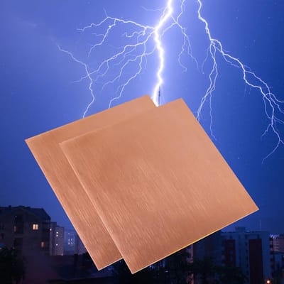 2x Koperplaat 150x150mm Wanddikte 0,6mm Hoogwaardig Zuiver Koper voor Knutselen en Precisie
