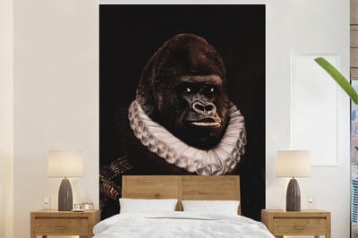 Behang - Fotobehang Willem van Oranje - Adriaen Thomasz - Aap - Breedte 145 cm x hoogte 220 cm