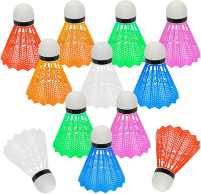 12 Stuks Badminton Shuttlecocks - Ideaal voor Indoor en Outdoor Sport, Training en Fitness Spelletjes