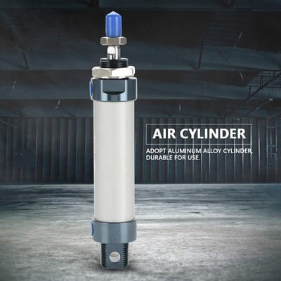 Dailygoods- Luchtcilinder Duurzaam - Aluminiumlegering - Slag 50 Mm - Boring 25 Mm - Dubbelwerkend - Gebruiksvriendelijk - Pneumatische Cilinder