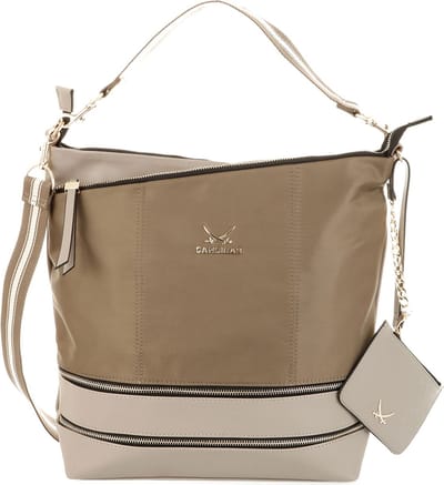 Sansibar Schoudertas Pouch Taupe Beige Bruine