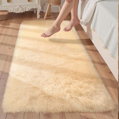 Dailygoods- Woonkamertapijt 80x160 cm - Grijze Loper - Wasbaar - Antislip - Pluizig - Super Zacht Vezelmateriaal - Vloerkleed