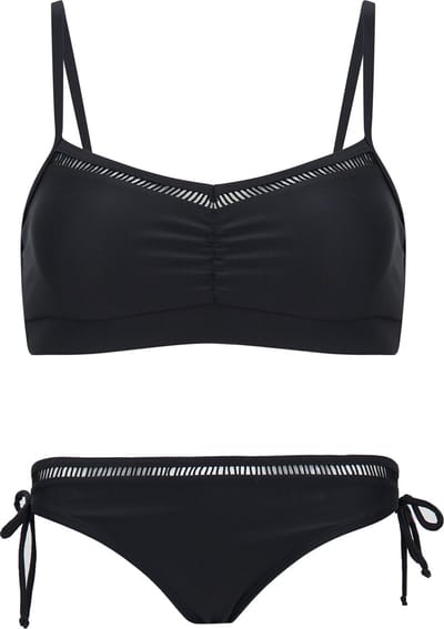 Bikini classic met kant detail - Zwart 140-146
