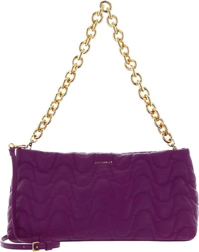 COCCINELLE Leren Schoudertas Ophelie Matelasse Handbag Dahlia Paars