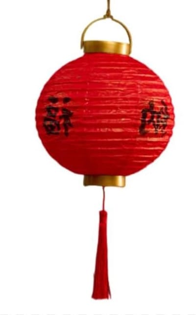 Oosterse Lantaarn - Decoratieve Lamp - Feestelijke Sfeer - Traditioneel Ontwerp - 20x40cm - Rood