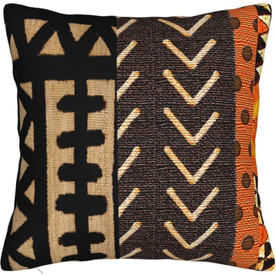 Afrikaanse moddoek kussensloop Zachte polyester kussenhoes Decoratie Oude sierkussenhoes Hoes Huis met rits 40x40cm 45x45cm