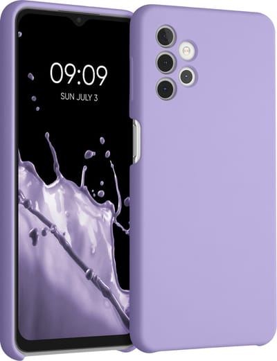 kwmobile telefoonhoesje geschikt voor Samsung Galaxy A32 5G - Hoesje met siliconen coating - Smartphone case in violet lila