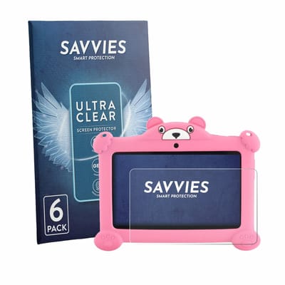 Savvies - Screenprotector voor LETSGOSPT C88 7" - Folie Beschermfolie transparant 6 Stuks
