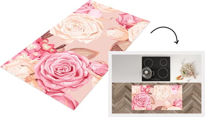 Keukenloper - Loper keuken - Rozen - Natuur - Bloemen - 120x60 cm - Keukenloper vinyl