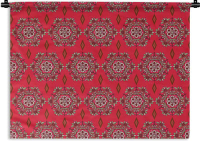 Wandkleed - Wanddoek - Mandala - Design - Bloem - 120x90 cm - Wandtapijt