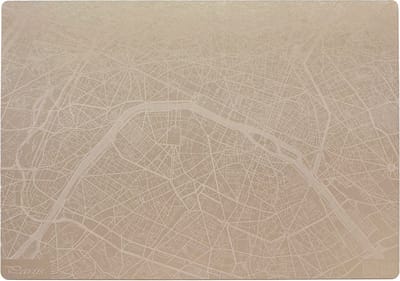 Place Maps Placemat Stadskaart Antwerpen - Kunstleer - Leigrijs - 1 Stuk