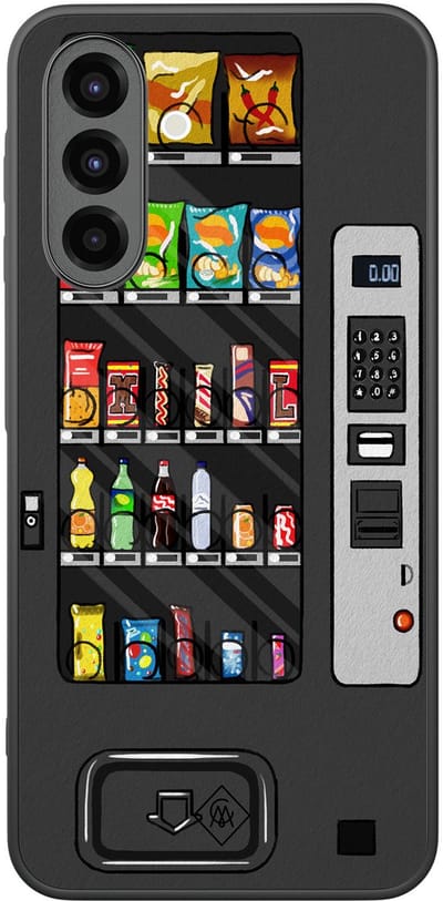 Casimoda® hoesje - Geschikt voor Samsung Galaxy A26 - Snoepautomaat - Zwart TPU Backcover - Snoep - Zwart