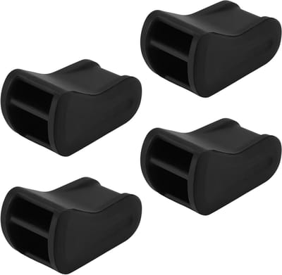 Zwarte Siliconen Luchtverfrisser Adapter Set van 4, Auto Luchtzuiveraar Vent Clips voor Frisse Geur en Verbeterde Luchtkwaliteit in de Auto