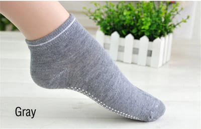Anti-slip Sportsokken Fitness / Yoga / Pilates - grijs
