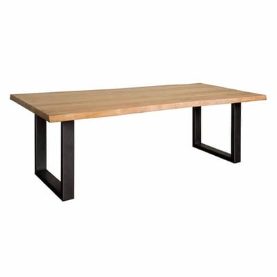 Tower Living Eettafel Ultimo - Rechthoek Naturel Hout - 220x100x78cm