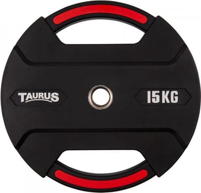 Taurus 30 mm Halterschijf 1.25kg | Slijtvaste CPU-coating | Geurloos | Stalen Binnenring | Halterstang 30 mm