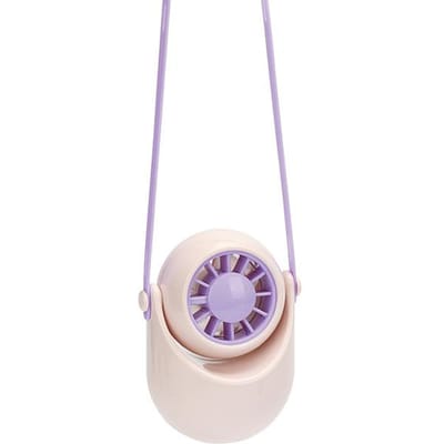 USB Handventilator Nekventilator Opladen Bureau Schuddende Kop Turbine Kleine Ventilator Bladeloos Buiten Cadeau Draagbare Koeler Koelventilatoren roze